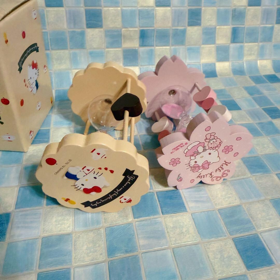Hello Kitty Hourglass set of 2 Sanrio x lupicia collaboration Rare Japan