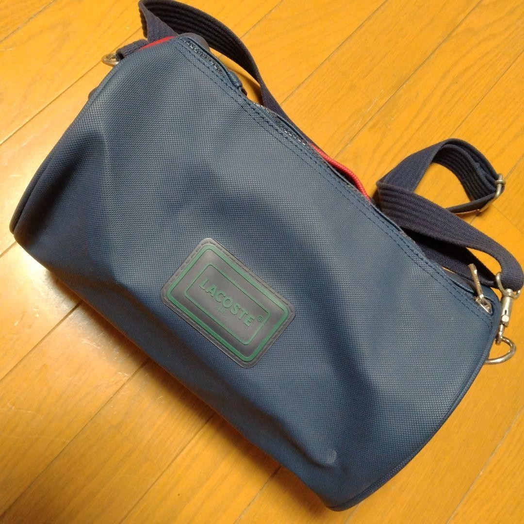 LACOSTE Women Vintage Spring Pvc Shoulder Bag Drum Limited Edition VHTF Rare Pop