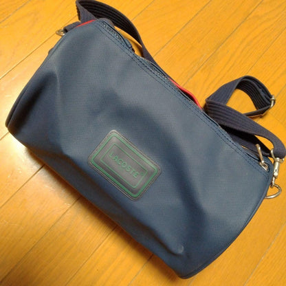 LACOSTE Women Vintage Spring Pvc Shoulder Bag Drum Limited Edition VHTF Rare Pop