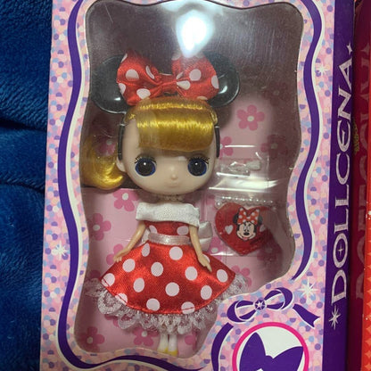 TAKARA TOMY Disney Dollcena Mickey MINNIE Waddy's Christmas jack Vintage RARE