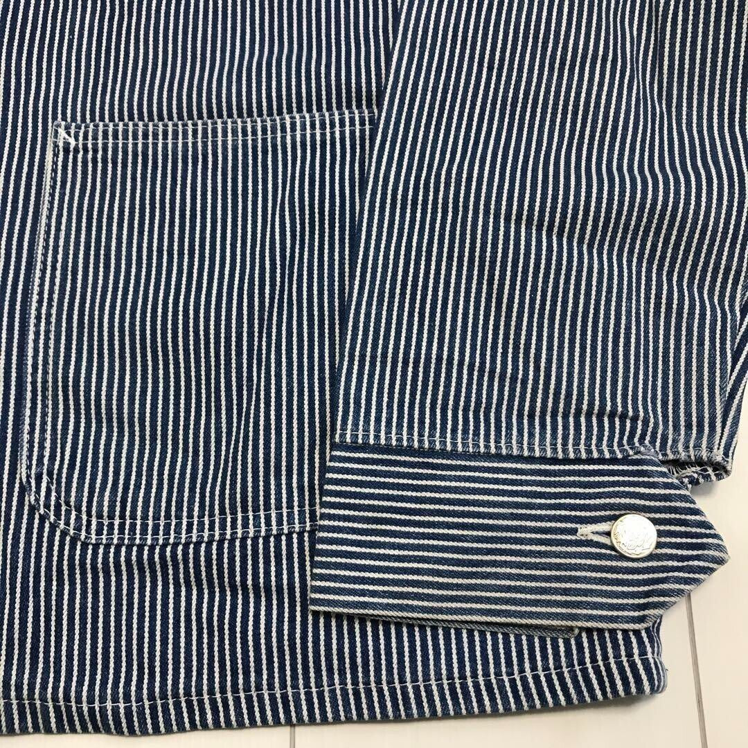 90'S Vintage American Made Pointer Hickory Denim Coveralls Men's #D1911
