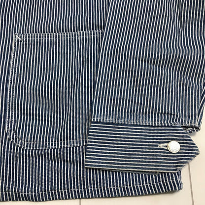 90'S Vintage American Made Pointer Hickory Denim Coveralls Men's #D1911