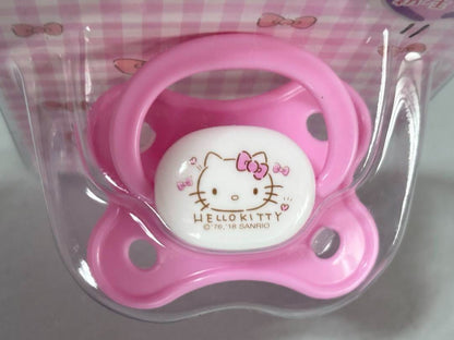 Hello Kitty Baby Bottles (2) + Pacifier & Holder Rare Sanrio Used, Minor