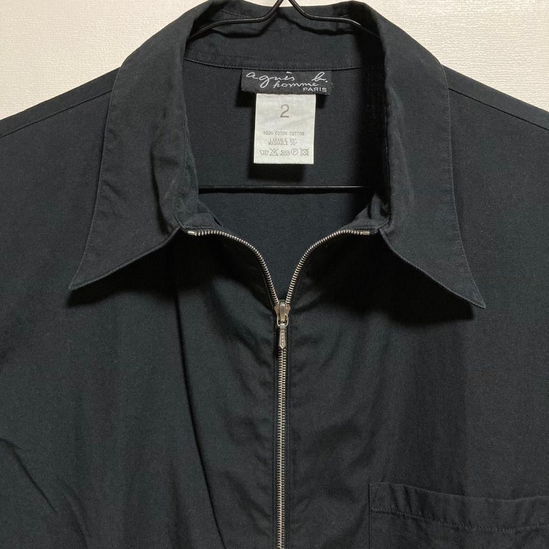 90s Agnes B. HOMME Zip Shirt Size 2 - Vintage Condition