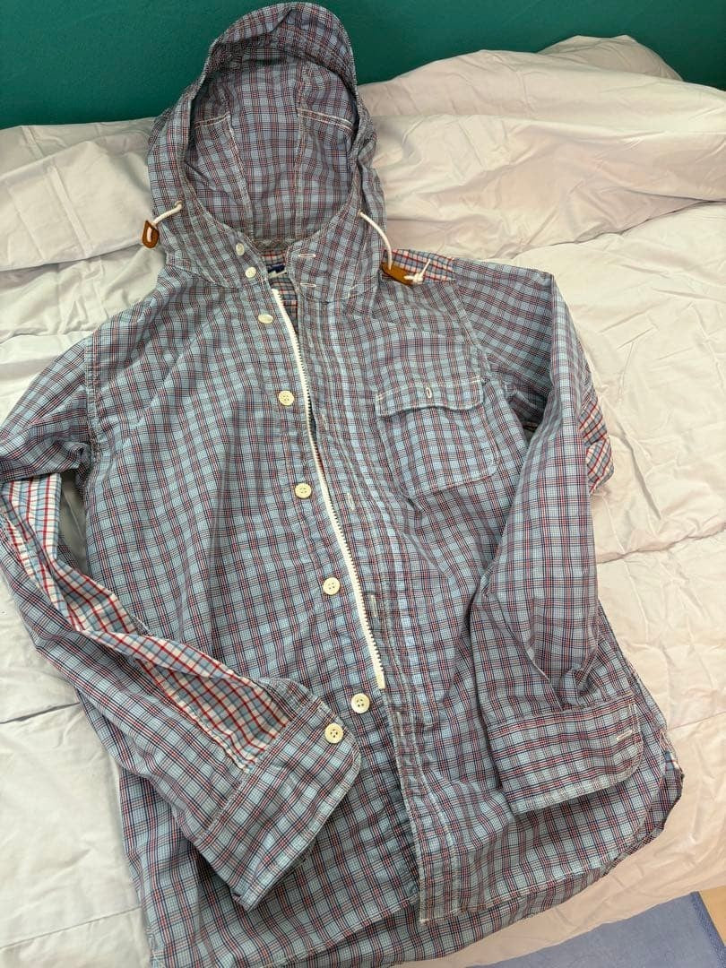 Junya Watanabe Man Nylon Patchwork Checkered Jacket Men's Outerwear Size JP-S