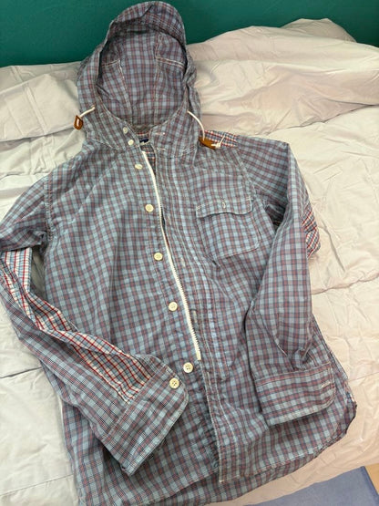 Junya Watanabe Man Nylon Patchwork Checkered Jacket Men's Outerwear Size JP-S