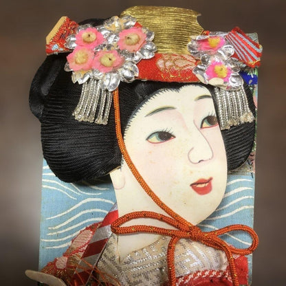 Rare/Antique Showa Retro Hagoita For New Year's decorations.
