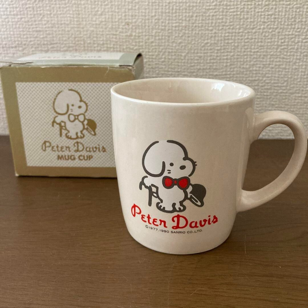 Sanrio Vintage 1990 Unused Peter Davis Mug Showa Retro Rare w/ Box