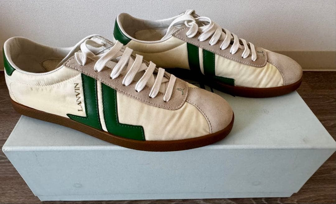 Men 8.5US Lanvin White/Green Sneakers Limited Edition Rare Model VHTF Shoes Pre