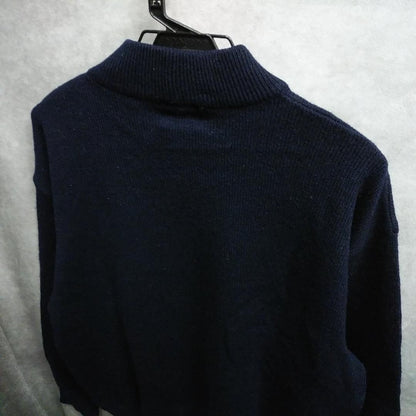 ICEBERG JEANS Vintage Men's Black Logo Wool Sweater Knit Rare Used