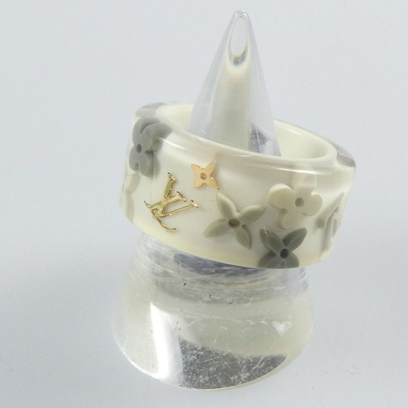 Louis Vuitton Berg Farandole Ring M65815 Size L JP 16 US 8 Logo Flower