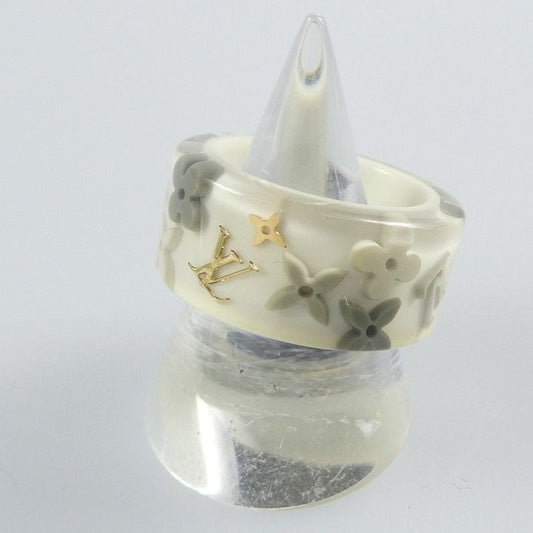 Louis Vuitton Berg Farandole Ring M65815 Size L JP 16 US 8 Logo Flower