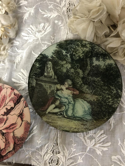 John Derian decoupage plate kiss