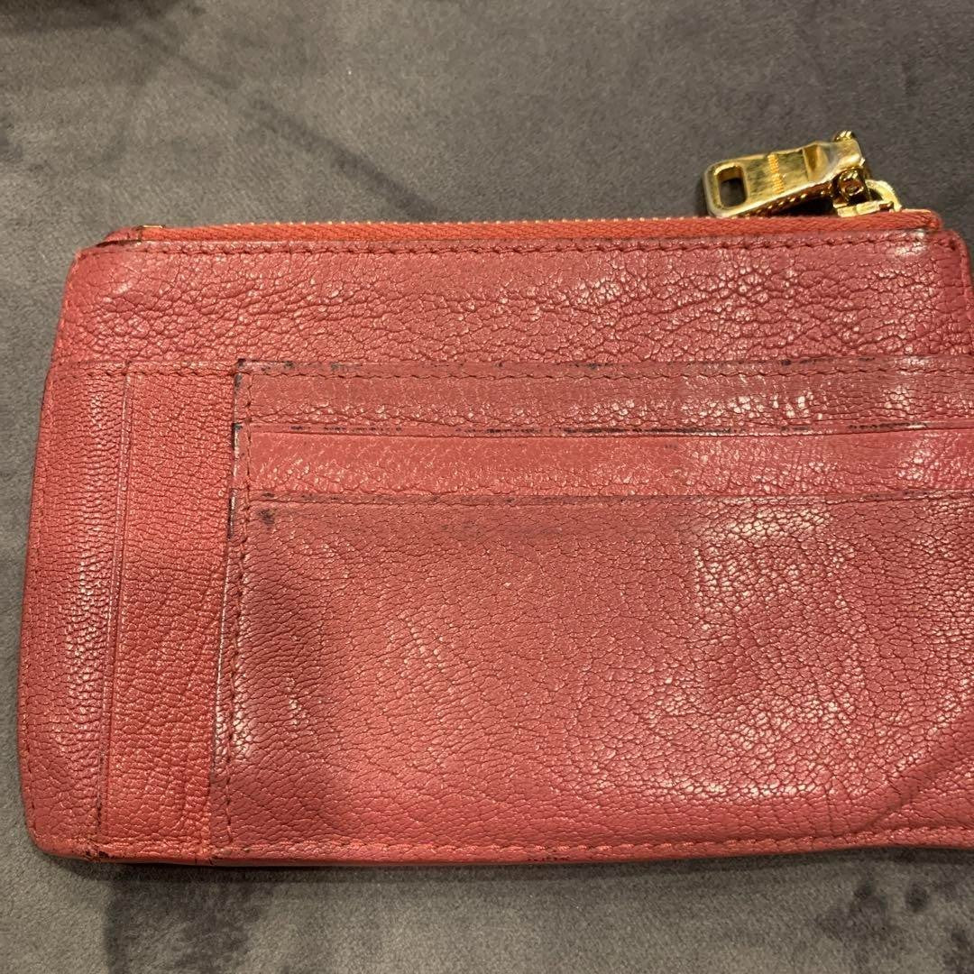Miu Miu Madras Leather Card Case