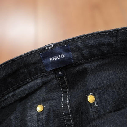 KHAITE Kate Denim Pants Color Black Size 24 Women's Used from Japan