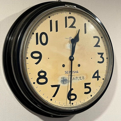 Antique clock, early Showa period, SEIKOSHA, spring-driven, retro