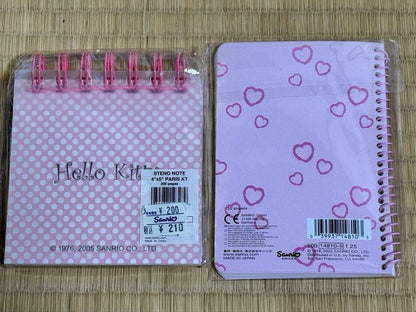 Hello Kitty Momoberry Memo Pad Set Block Memo Ring Notebook Unused