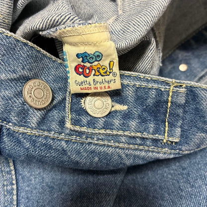 Disney Too Cute Embroidered Denim Jacket L Made in USA Rare Vintage