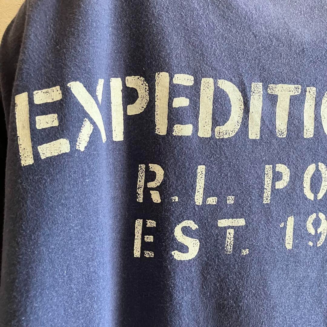 Rare 90 s Made in USA Ralph Lauren Pocket T Shirt Navy XL RRL