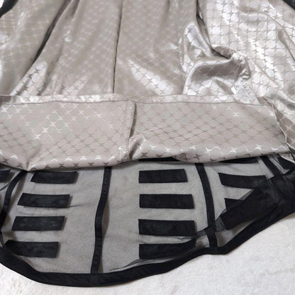 Rare ARBORENTE Made in Japan Cowhide Lamb Leather Mesh Long Coat