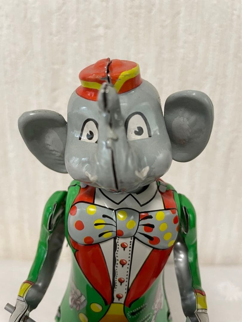Tin Toy Elephant Antique Vintage
