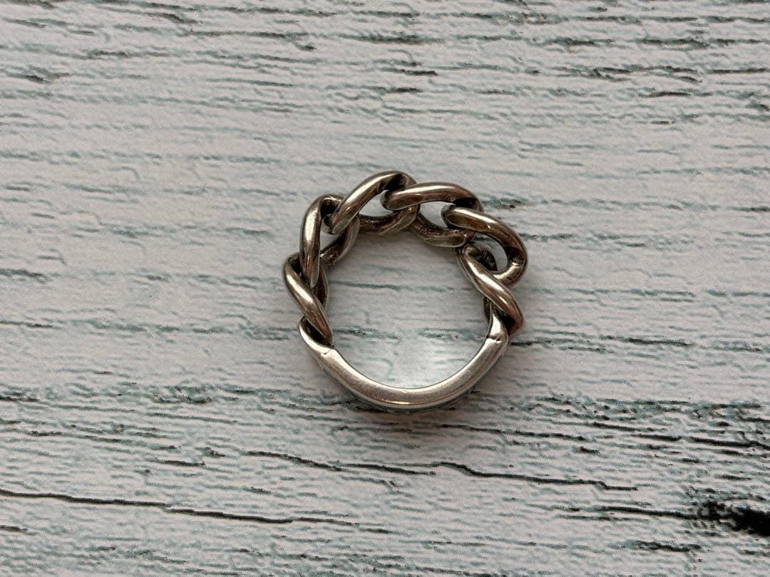 Gucci Gourmet Chain Ring, Turquoise Blue 925 Sterling Silver