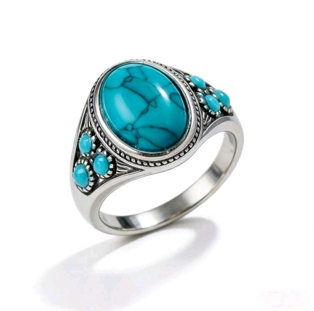 New arrival: Turquoise ring, US Size 6.5