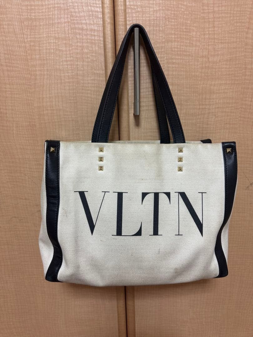 Valentino Garavani Tote Bag VLTN Canvas Studs