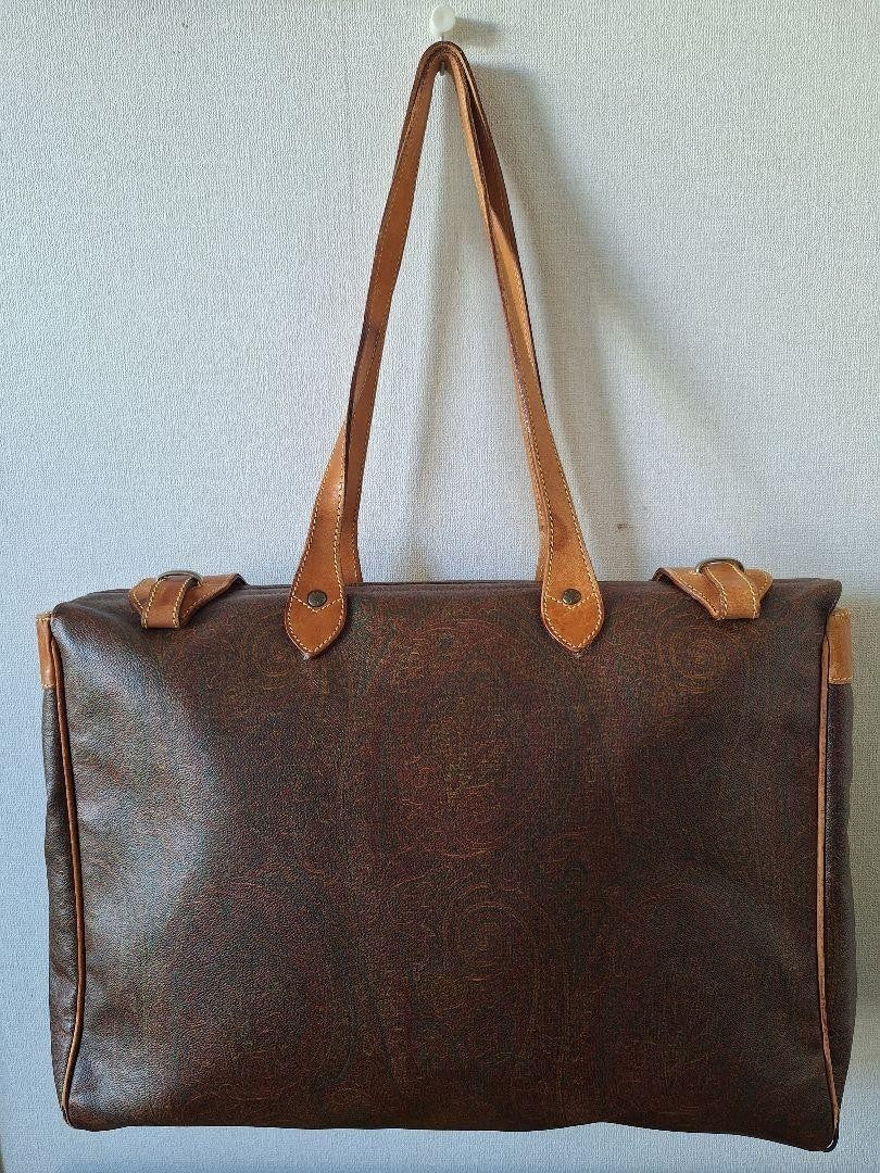 Etro Paisley Pattern Travel Bag Tote Shoulder