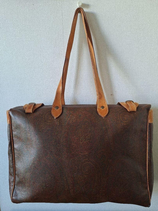 Etro Paisley Pattern Travel Bag Tote Shoulder