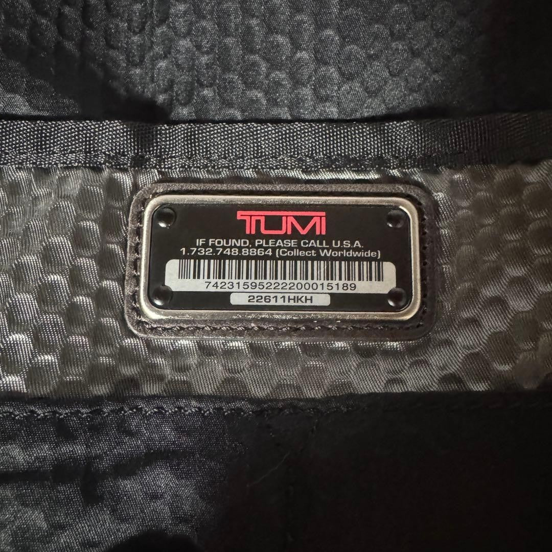 TUMI business bag 2way McNair nylon leather black x brown