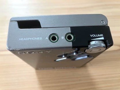 Extremely rare, fully functional, brand new Sony WM-2 silver headphones.