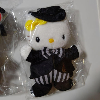 Used Hello Kitty Halloween Plush Set Pumpkin, Witch & Sorcerer Plushies