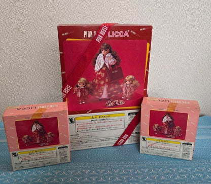 Pink House Rika-chan II & Miki-chan II & Maki-chan II Set - Unused