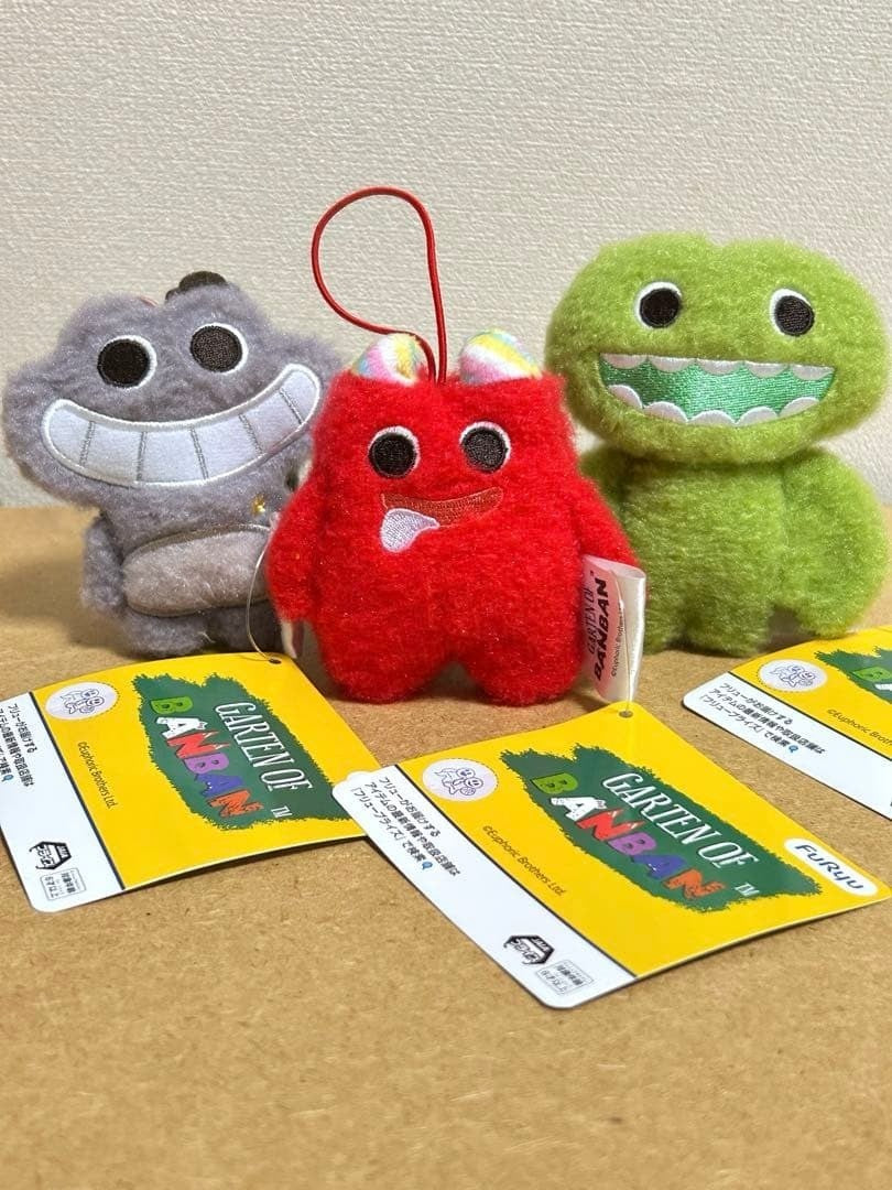 Garten of Banban Mascot Plush 3pcs Set Banban Jumbo Josh Sheriff Toadster