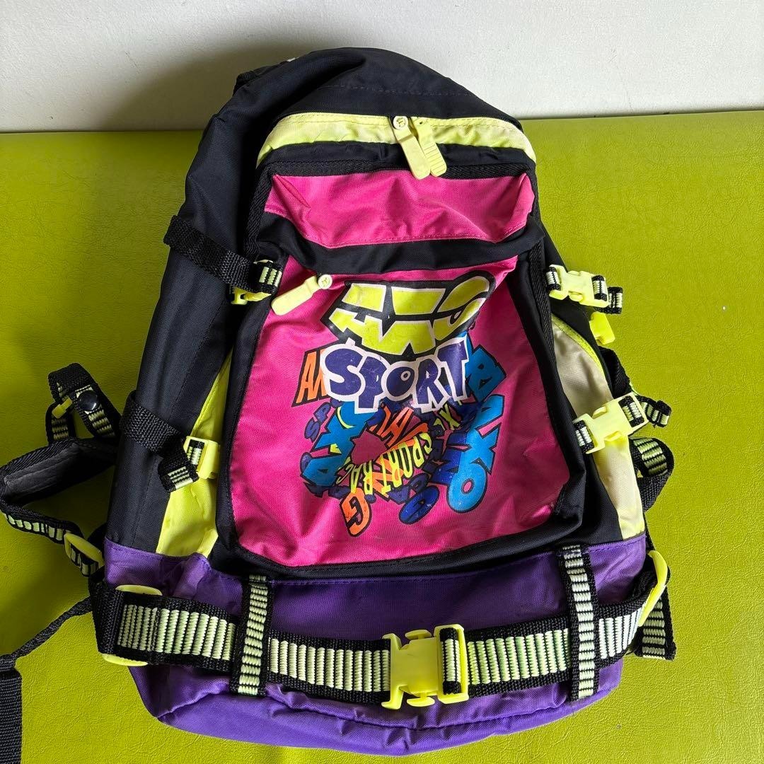 Vintage AXO Sports Backpack 80s 90s Pink