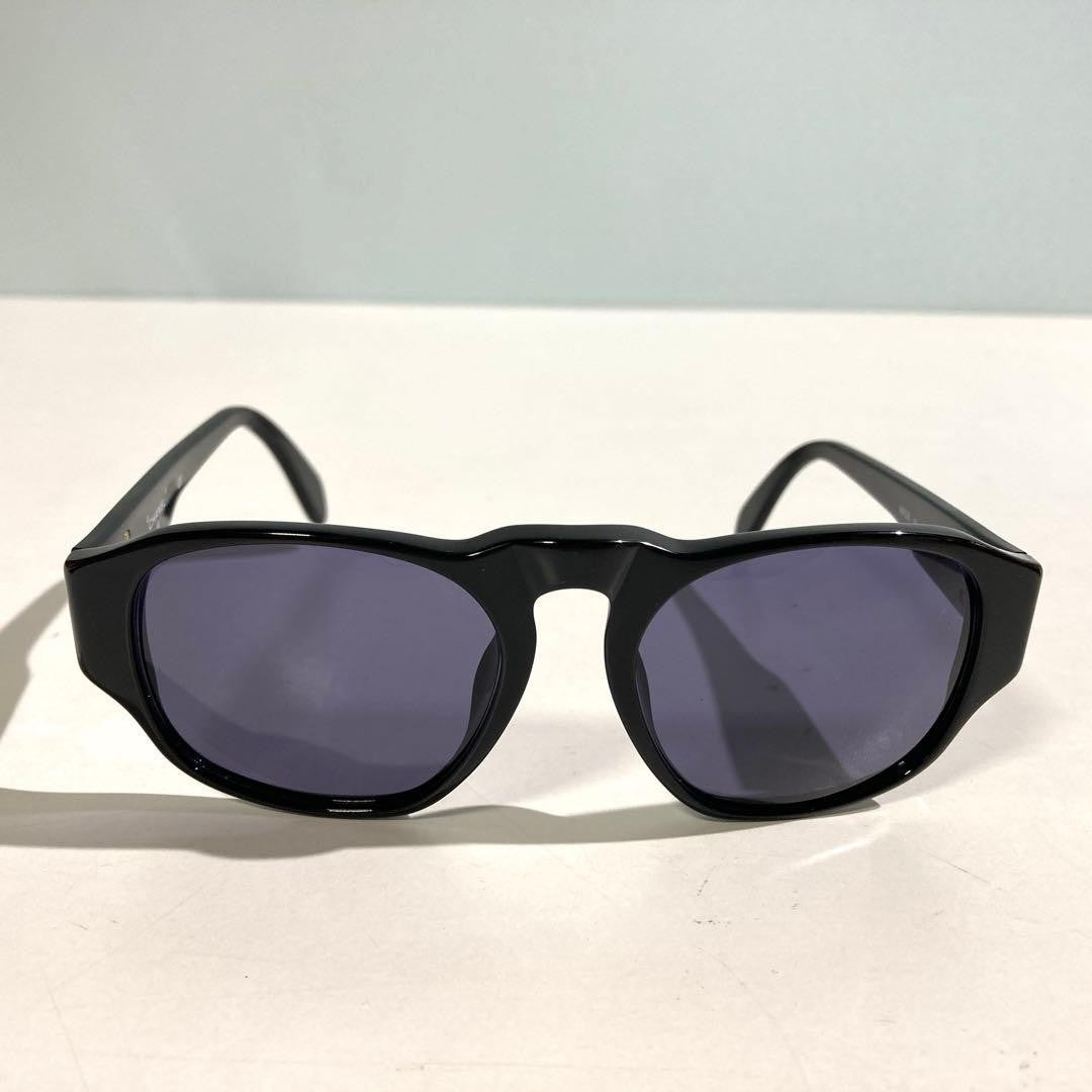 Chanel 04152 94305 Coco Mark Black Sunglasses W/orange Case cloth Used Japan