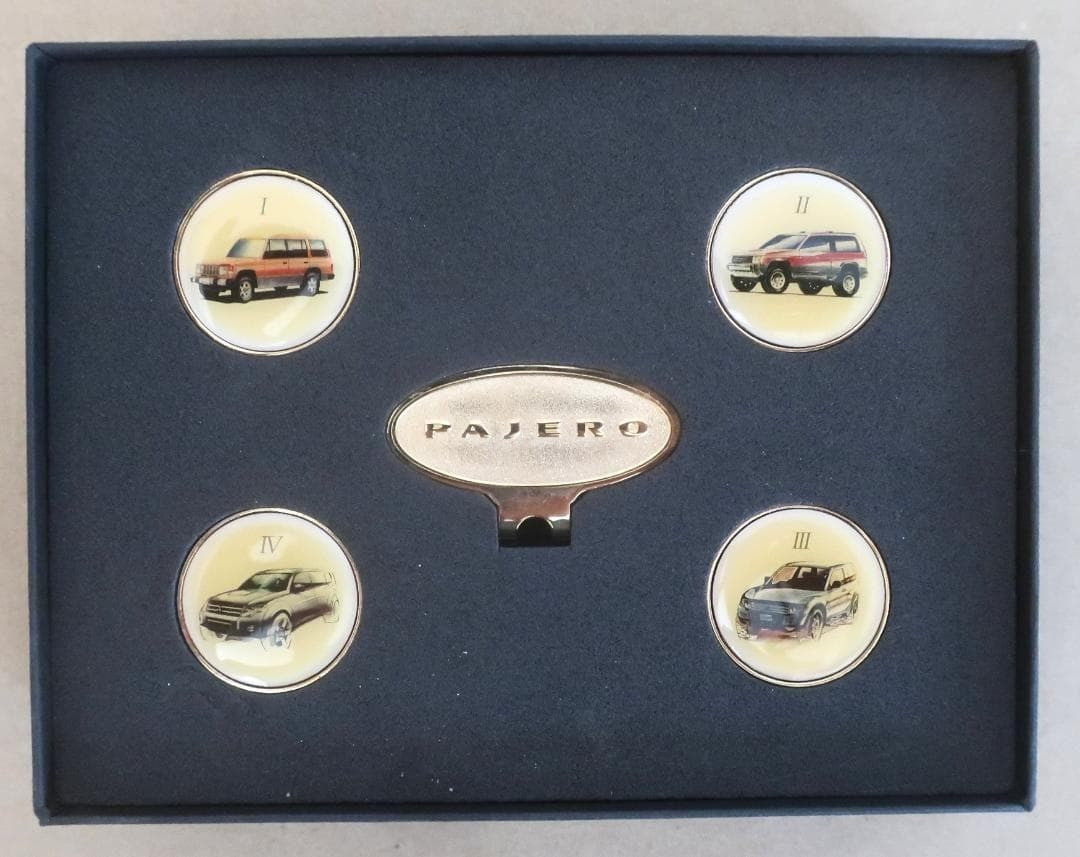 Vintage MITSUBISHI PAJERO Magnet Golf marker NEW "Super rare" from Japan