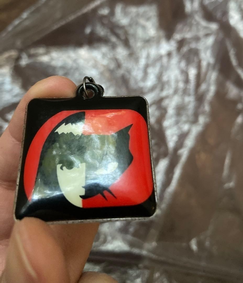EMILY THE STRANGE Character Strap Charm Black Red Used