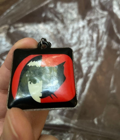 EMILY THE STRANGE Character Strap Charm Black Red Used