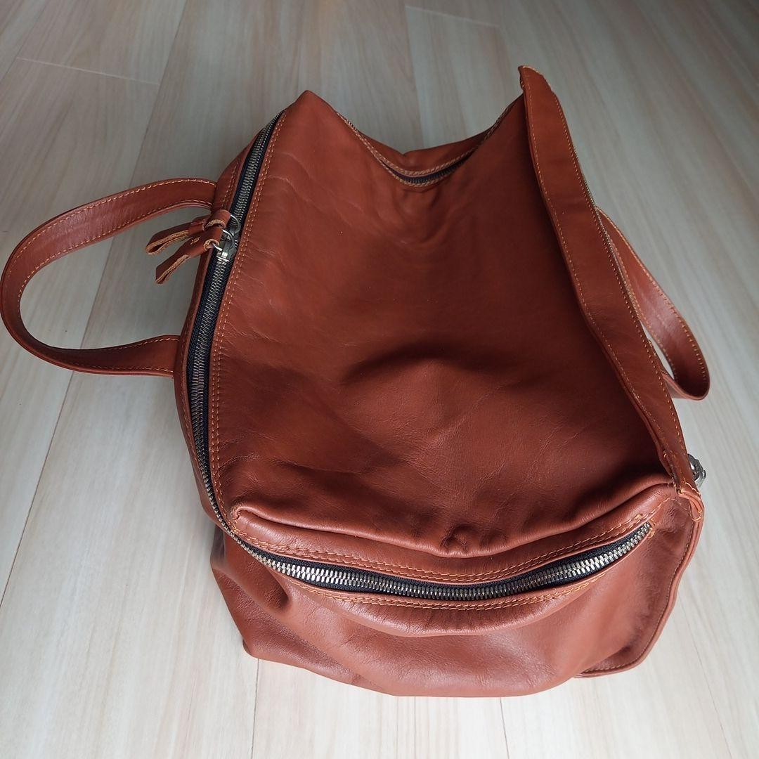 Andrea Incontri Leather Cube Bag Made in Italy Men's Casual Business Large