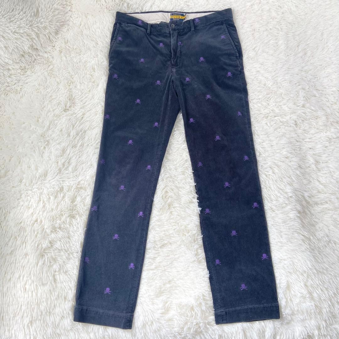 Ralph Lauren Rugby Corduroy Skull Embroidery Chino Pants 34