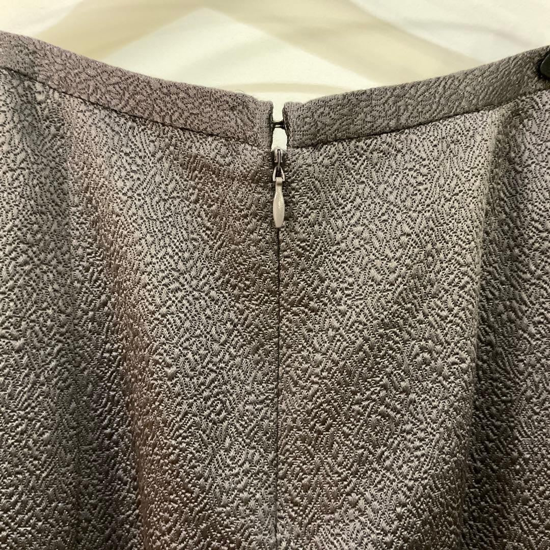 JOHN GALLIANO Front Flare Skirt M Gray Purple Excellent Condition