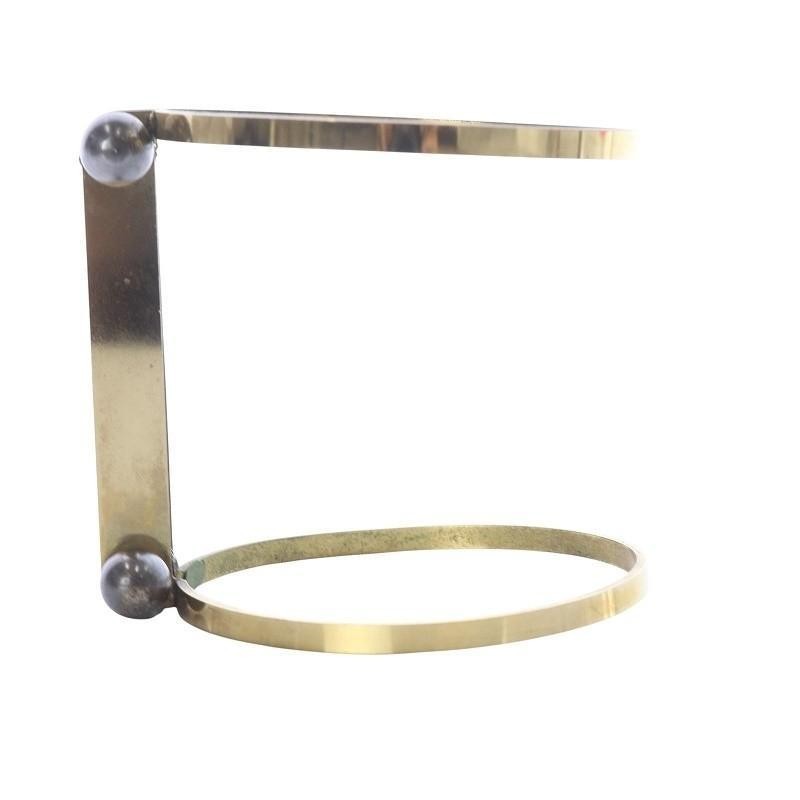 Lanvin Albert Era Costume Jewelry Pearl Motif Bangle Bracelet Gold V4