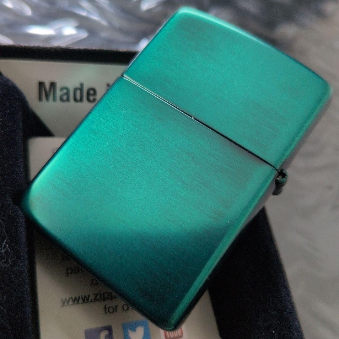 Natural American Spirit Green Zippo Oil Lighter & With portable ashtray 2017Rare