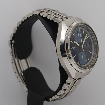 Seiko 6138-8030 Chronograph Day Date Black Dial AT/Automatic Mens Watch OGH Junk
