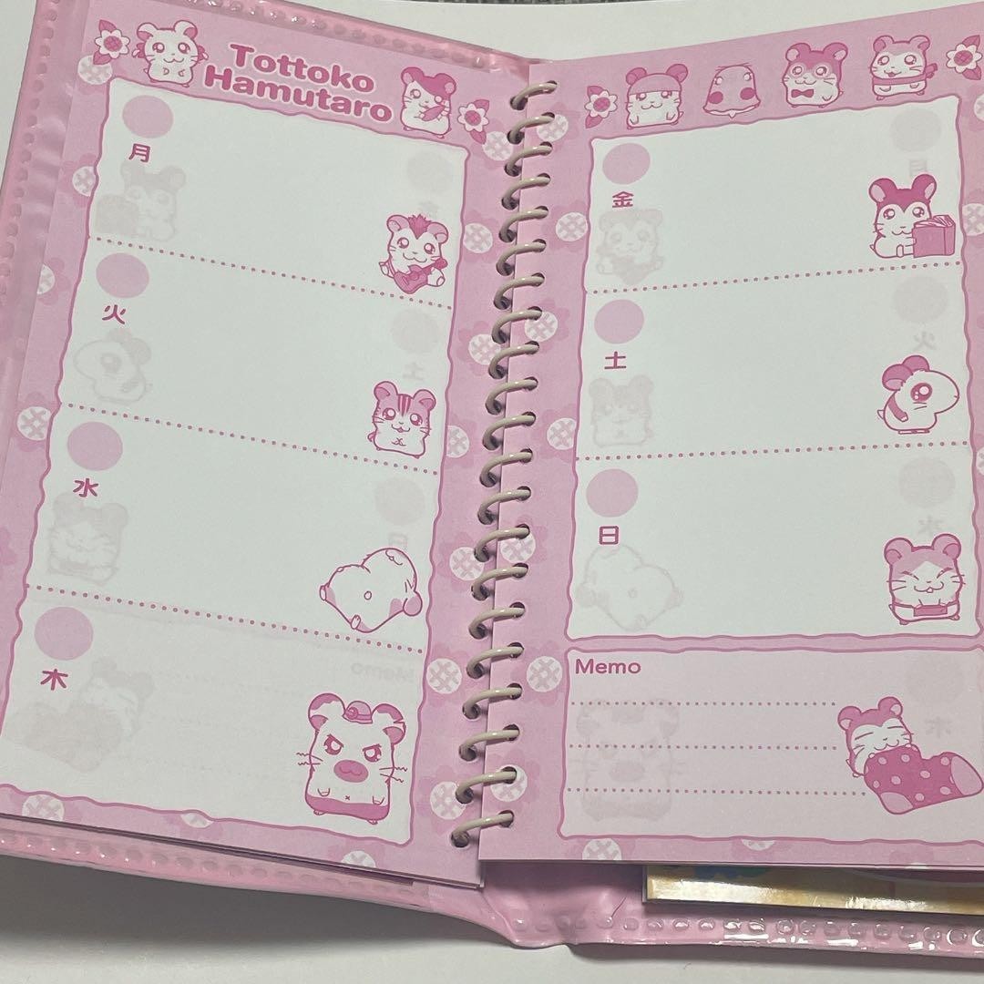 Hamtaro Schedule Notebook Retro Heisei Rare