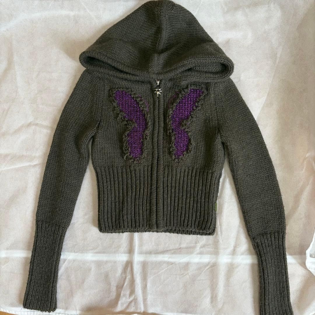 heaven by marc jacobs zip up knit hoodie