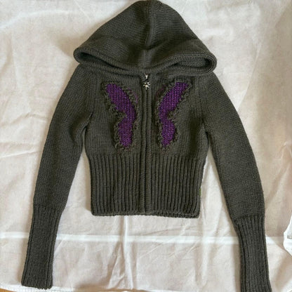 heaven by marc jacobs zip up knit hoodie