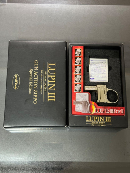 Zippo Lupine the Third Gun Action Goemon Vintage Made in 2000 Lighter